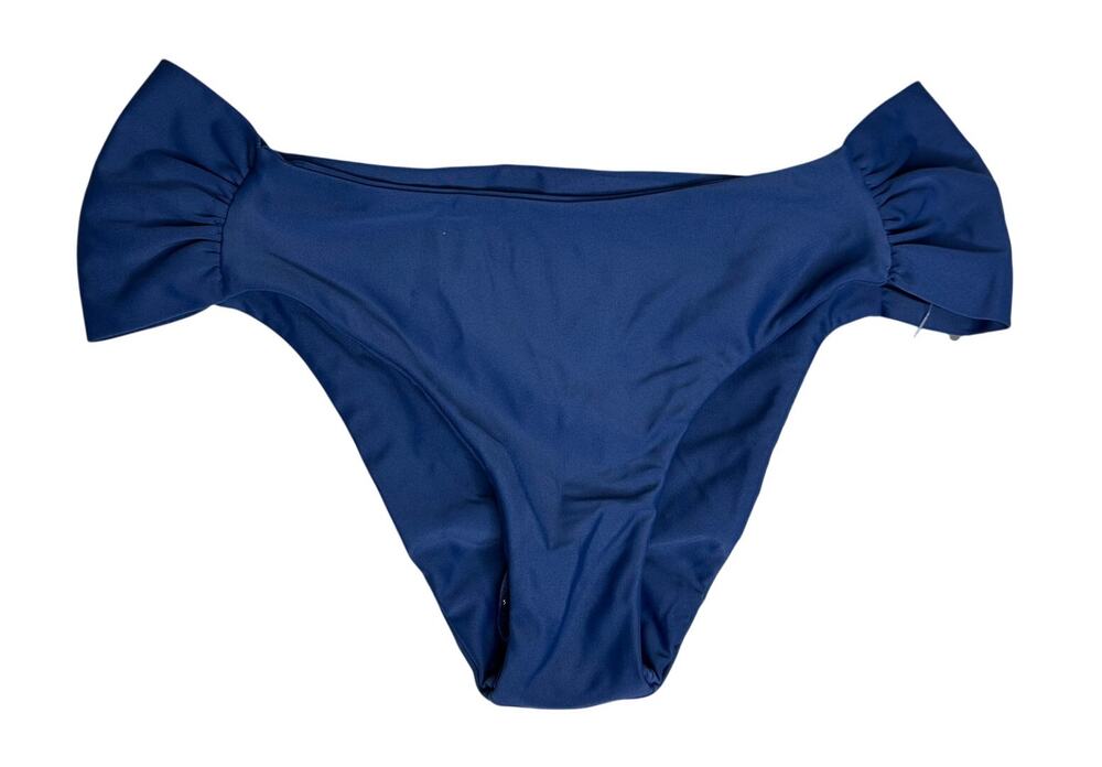 Gloria Jewel NWT Blue Bikini Bottom Side Bow Detail S Hamptons Boutique Swim New